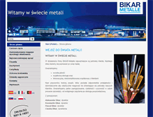 Tablet Screenshot of bikar-metale.pl
